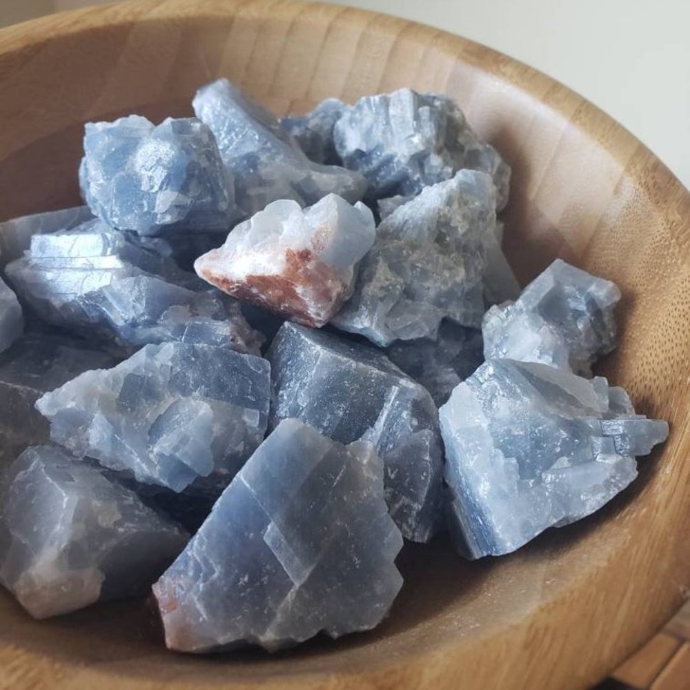 Blue Calcite Rare Natural Cluster - Picture 1 of 2